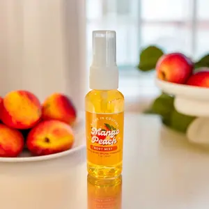 Mango Peach Body Mist, Body Spray, Candy  Body Mist,  Fruity Fragrance Scent Scented Body Care Women's Body Mist Perfume Cologne Mist Citrus Rose Vanilla