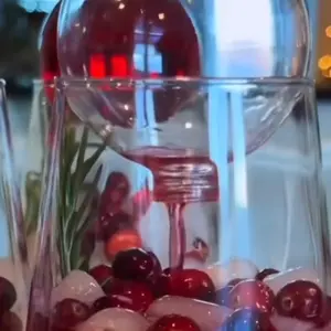 CLEAR CHRISTMAS DRINK DECOR  EXTRA BALLS Decoration Chirstams Glass Pack