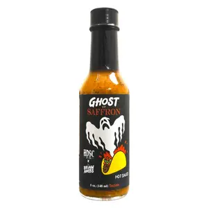 Ghost of Saffron Hot Sauce - The Perfect Taco Sauce DOES Exsist! Enchiladas Burritos