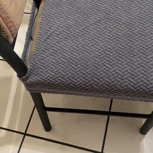 Waterproof Stretch Chair Covers Set of 2/4/6/8 Woven Texture Soft Comfortable Jacquard for Dining Tables Living Rooms Hotel Home Decor