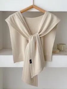 Women's Fashionable Knit Scarf, Scandinavian Scarf, Soft and Comfortable All-Season Wrap, Vintage Style Accessory, Casual Daily Wear, Elegant and Versatile