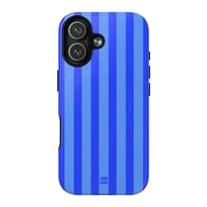 Magsafe Bold Stripes iPhone Case, Magsafe Compatible Phonecase, Blue Stripes, Hot Pink Stripes, Green Olive Stripes Phonecase