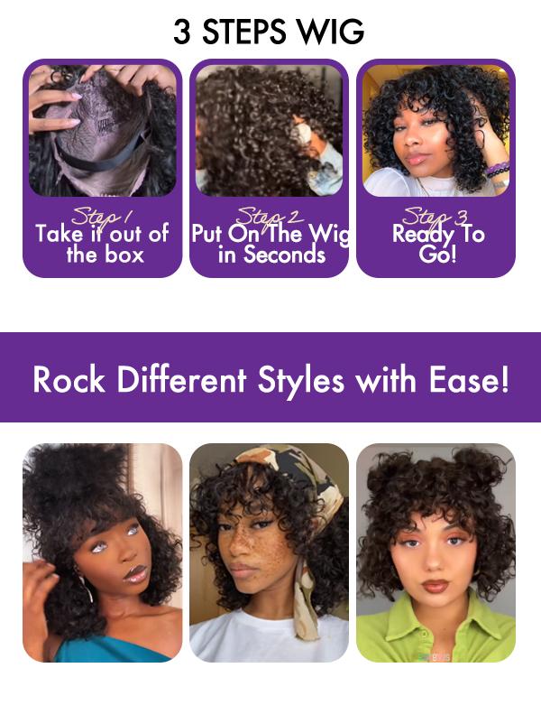 LUVME Ready To Go | Luvme Tik Tok Viral Shaggy Style Super Double Drawn Short Curly Wig Limited Time Offer TikTok Exclusive #luvmenewarrivals