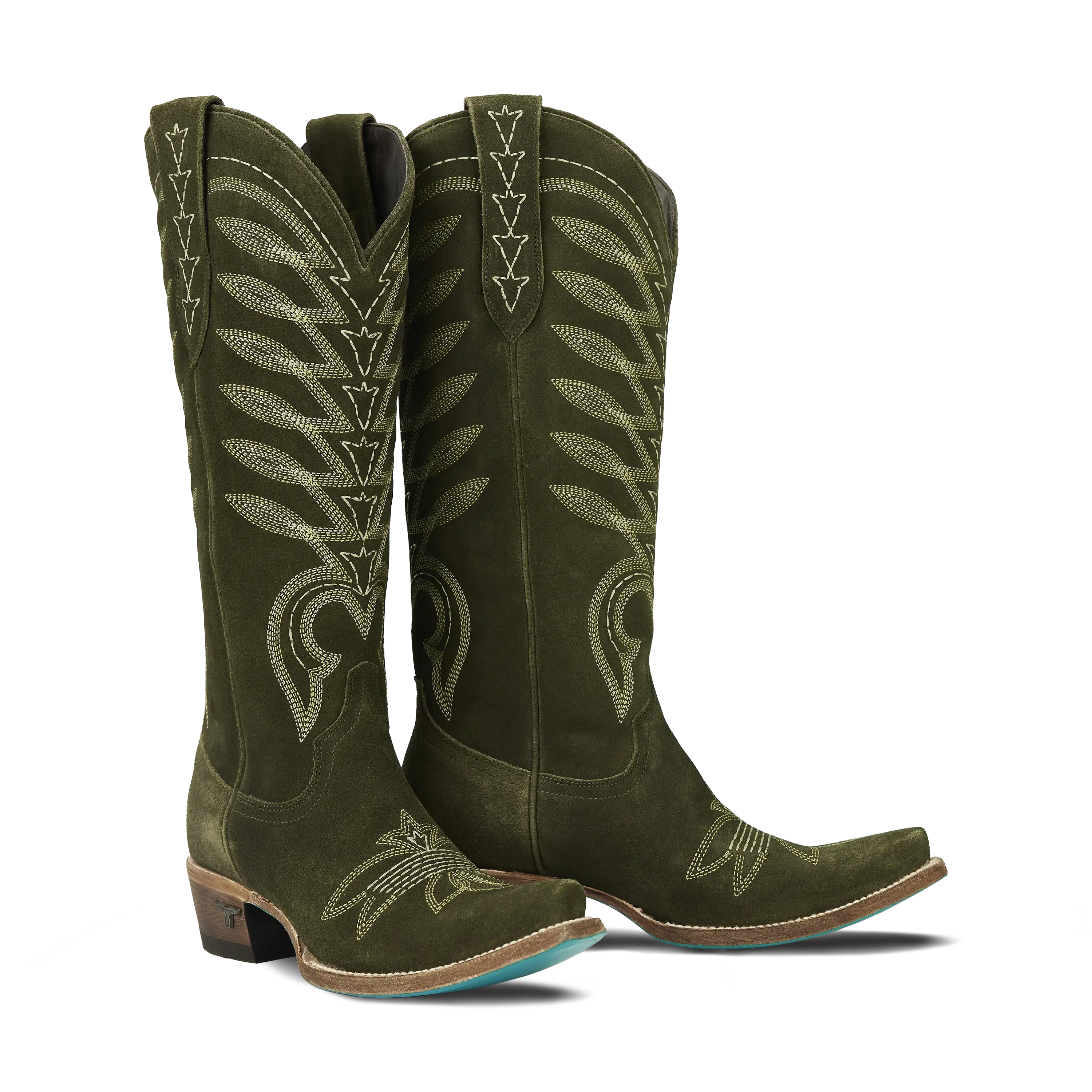 Squash Blossom Boot - Olive Suede
