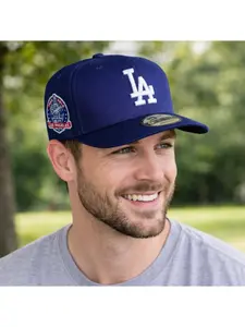 New Era MLB LA Dodgers 9FIFTY Snapback Baseball Cap – Classic Navy Blue Flat Brim, Side Patch, Adjustable Fit, Premium Streetwear 2026