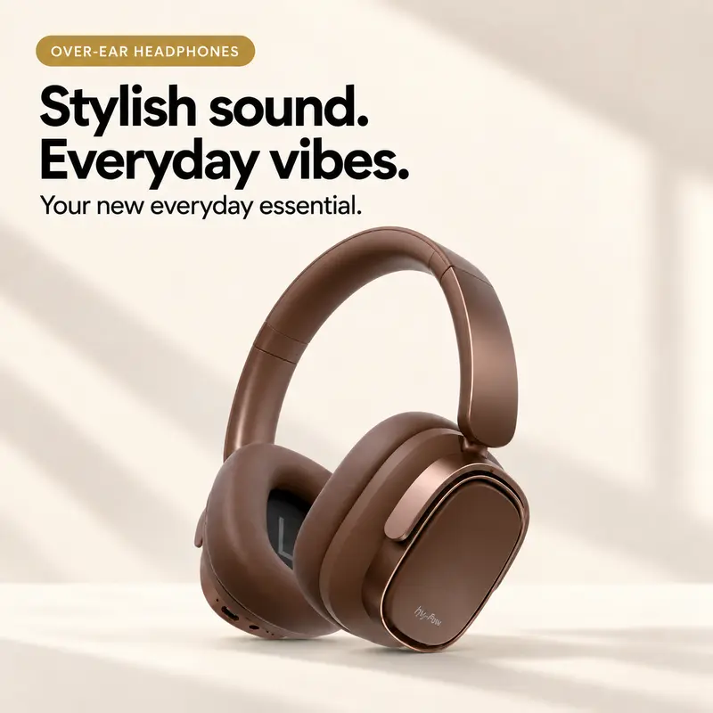 Over-Ear ANC Wireless Headset Audio - Bluetooth Headphones with Noise Cancelling, Calm Focus, Headset for Gaming, Productivity Tool for Music Lovers