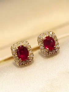 1 Pair Luxury Cubic Zirconia Stud Earrings For Women For Wedding Engagement Anniversary Party Jewelry Valentine's Day Gift Ear Studs