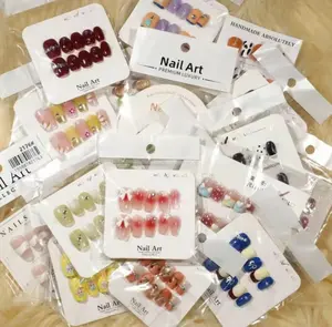 Vicky(5143)gc.$20.99 20 pairs handmade pressed- on nails random design