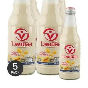 5 Pack Vitamilk Thai Soy Milk Original Flavor 10.14 fl oz Each - Plant-Based Protein Breakfast Drink