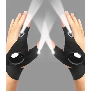 LED Flashlight Gloves - Hands-Free Light Gloves for Fishing, Camping, and Repairing