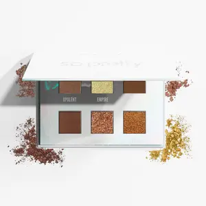 Formula Z So Pretty Palette - Vegan Cruelty-Free Matte Glitter Metallic Eyeshadow Palette for Long-Lasting Richly Pigmented Makeup