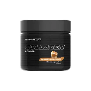 Samnites Nutrition Caramel Macchiato Collagen Powder Healthcare Fitness Supplement with Hydrolyzed Collagen & Hyaluronic Acid for Skin Hair & Joint Support