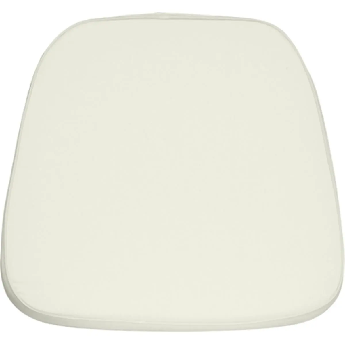 212 MAIN Outdoor White Chiavari Chair Cushion - Fabric Upholstery, Foam Cushioning, Compatible with Wood-Resin Chiavari Chairs
