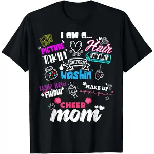 Funny Cheerleading Mom For Cheer Moms Cheer Squad Cheer Mom T-Shirt