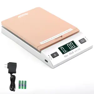 High Accuracy 0.1OZ Digital Shipping Scale, Postal Scale and Mail Scale (65LB Gold)