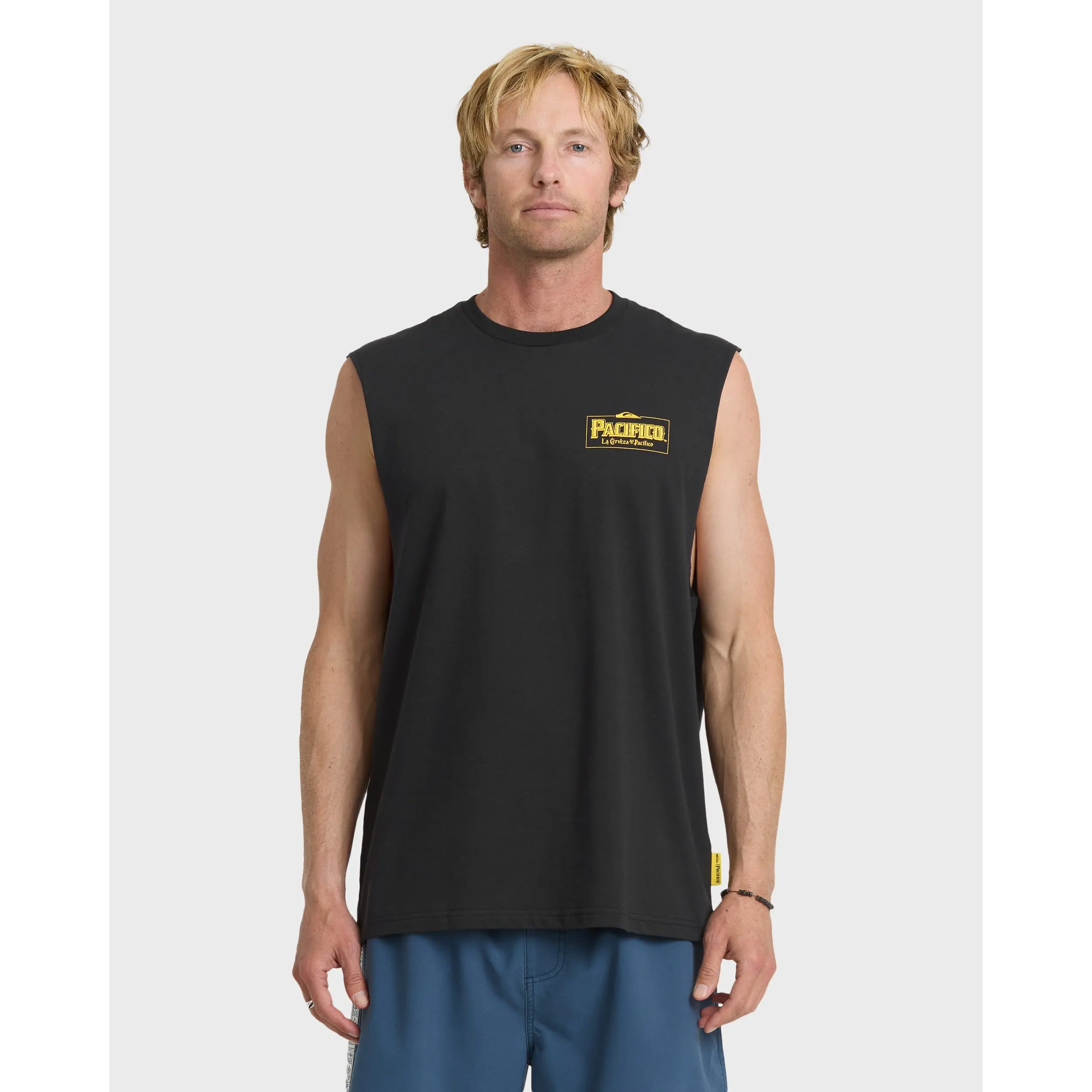 Quiksilver | Pacifico Sayulita Cruising Tank Top | 100% Cotton & Breathable Tank | Surf Beach Swim Quiksilver | Pacifico Sayulita Cruising Tank Top | 100% Cotton & Breathable Tank | Surf Beach Swim