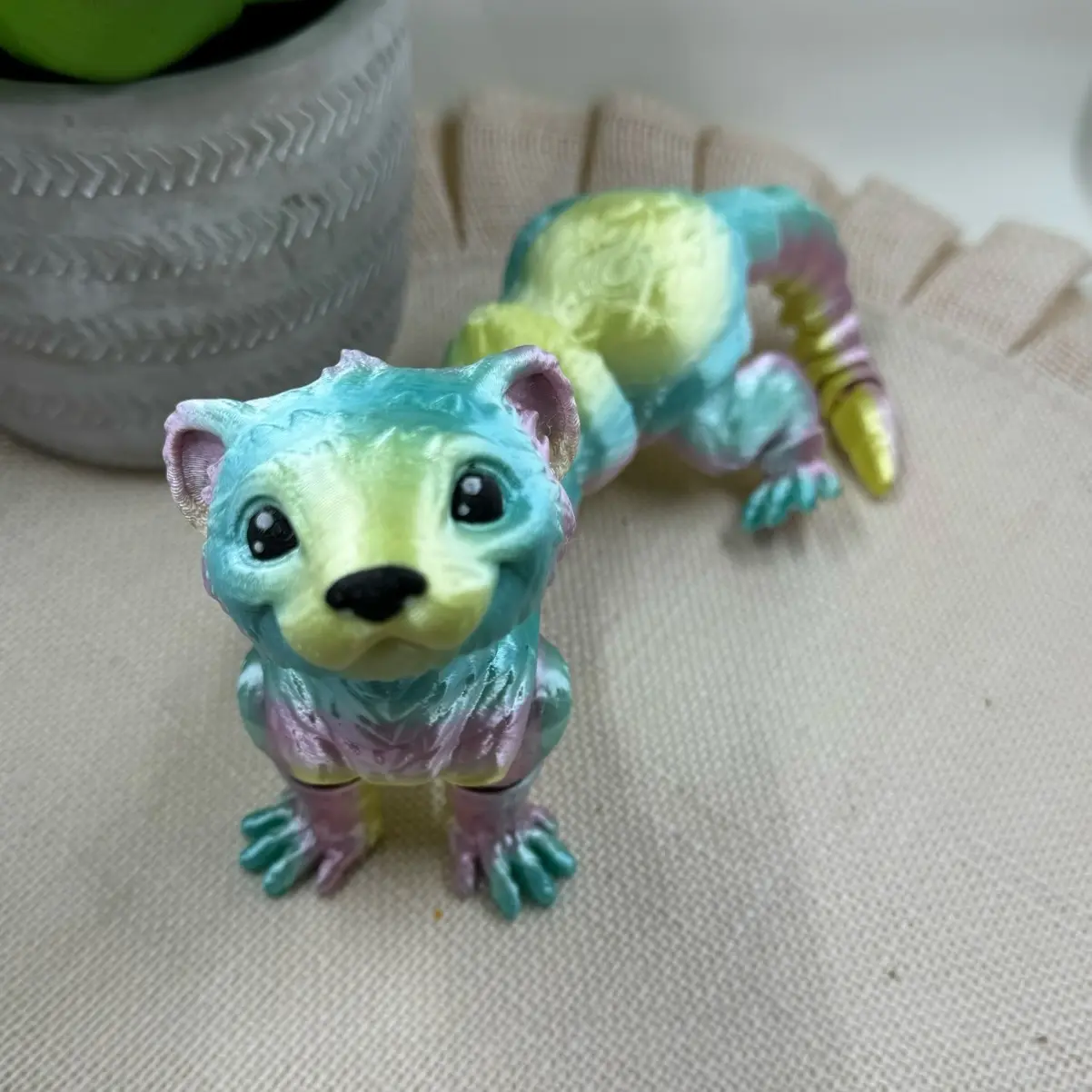3D Printed Ferret | Articulating | Flexi Animal | Figurine