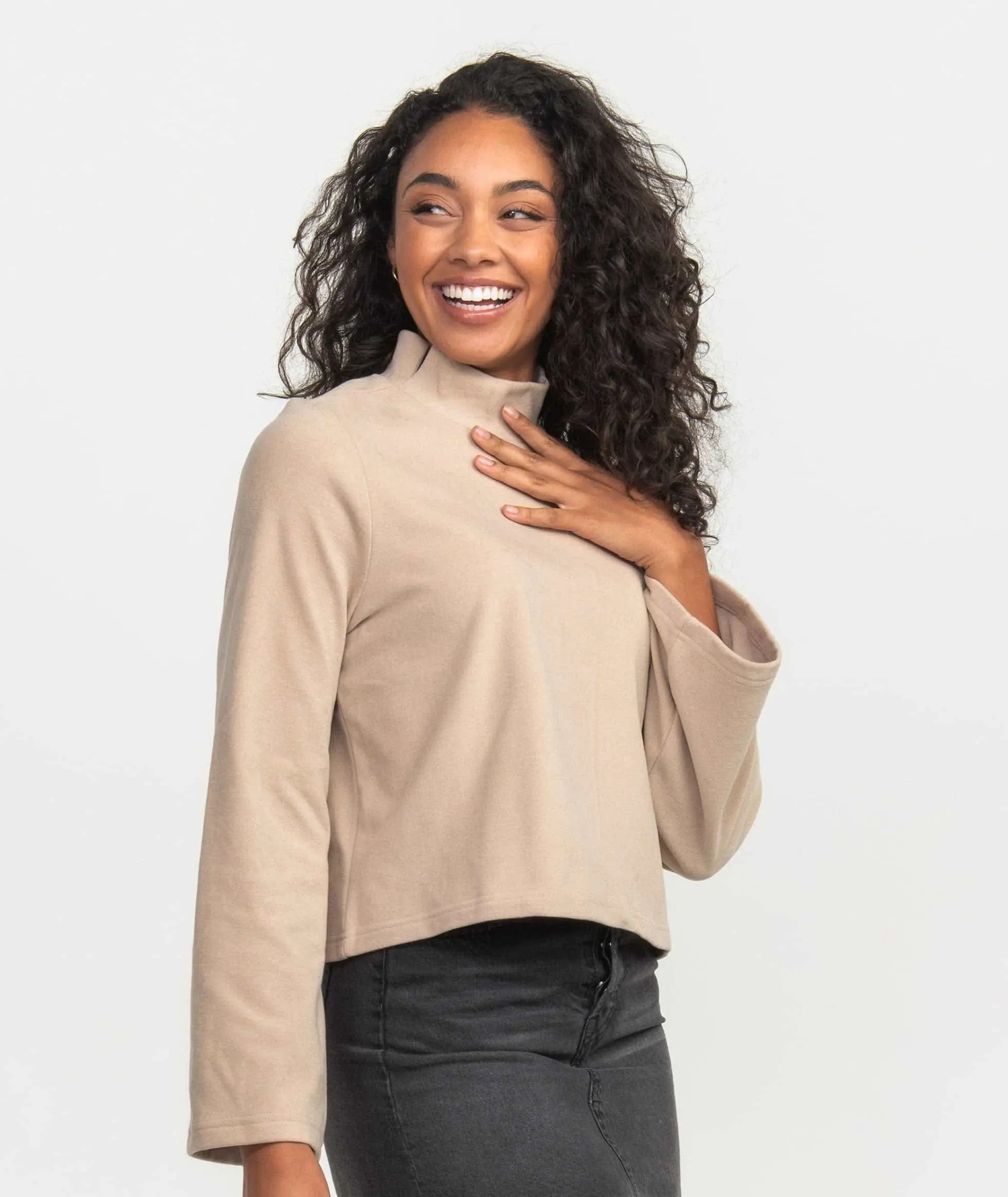 Elevated Sweatshirt - Mocha Tan