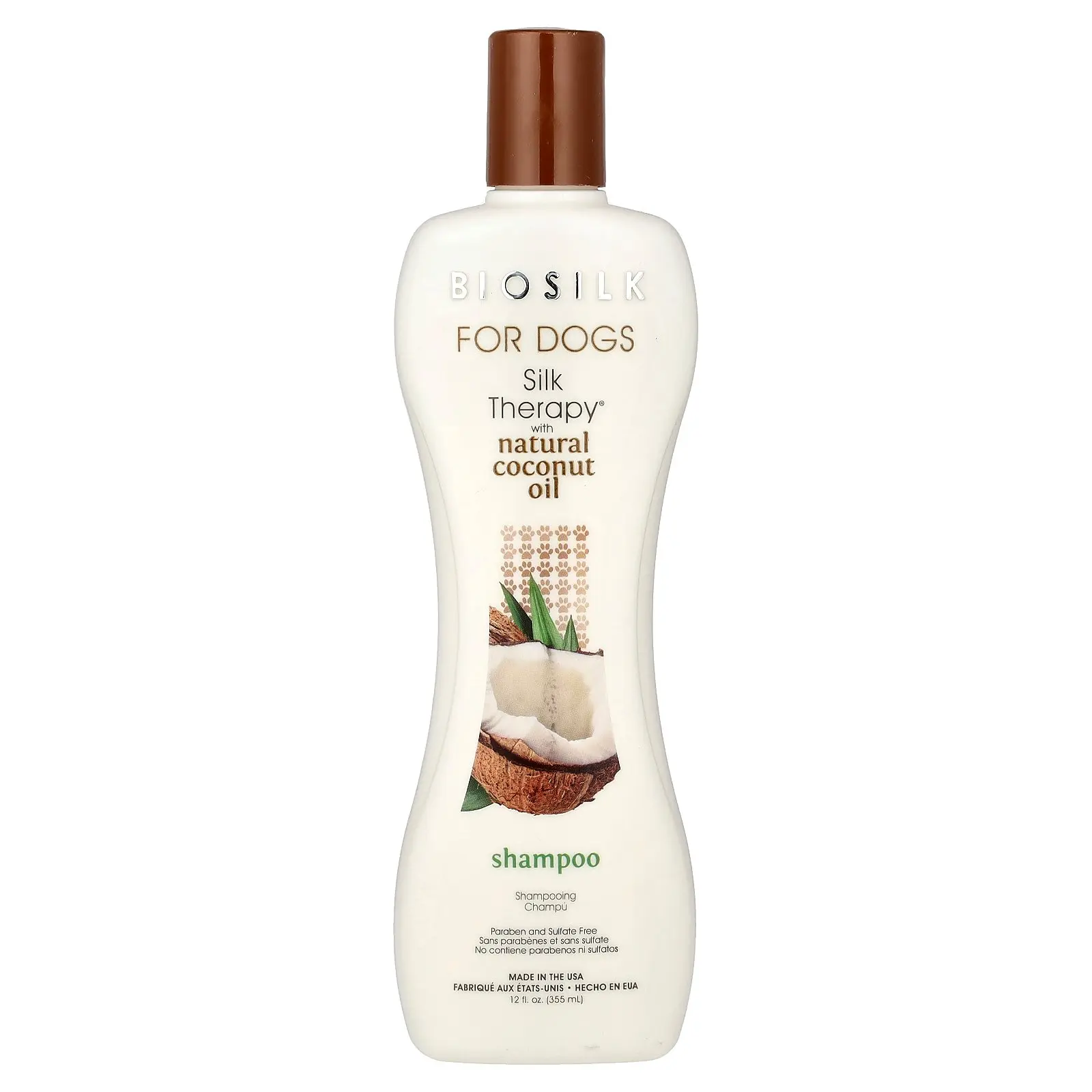 Biosilk Silky Therapy® with Natural Coconut Oil Shampoo, For Dogs, 12 fl oz (355 ml)
