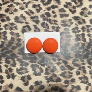 Oversized Button Earrings