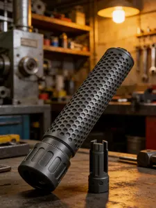 SOCOM pneumatic tool, air compressor silencing tool, quick connect interface, threaded connection