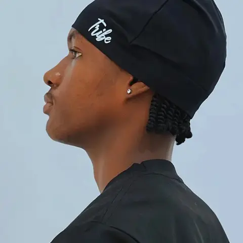 Embroidered Letter Nylon Stretchy Skull Cap, Outdoor Casual Stretchy Hat, Head Wrap Hat for Fall and Winter, Beanies Hats
