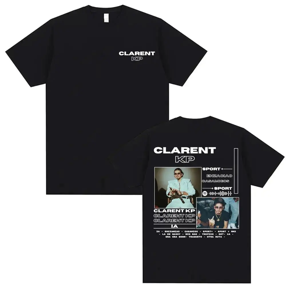 Oversized Clarent Album Graphic T-Shirt, Soft 100% Cotton Streetwear Top for Men and Women, Breathable Hip Hop Short-Sleeve, Shortsleeve, Stylish