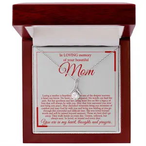 Honor Your Mother’s Legacy With This Sterling Silver Necklace, A Sentimental Keepsake To Keep Her Spirit And Bond Close Always - AB25