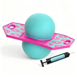 Anti-Slip Pogo Trick Ball! Bounce Board with Pump – Indoor & Outdoor Fun, Supports 160 lbs, Ages 6+