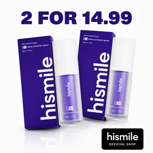 [NEW] [Hismile] V34 Colour Corrector Serum Value Set, Tooth Stain Concealer, Temporary Brightening Booster, Purple Toothpaste, Colour Correcting