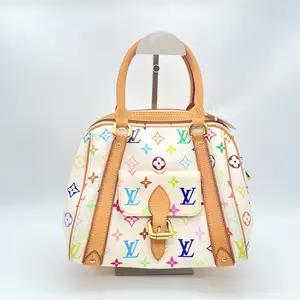 Pre-owned Louis Vuitton RL white Monogram Multicolore Priscilla Handbag 22178408