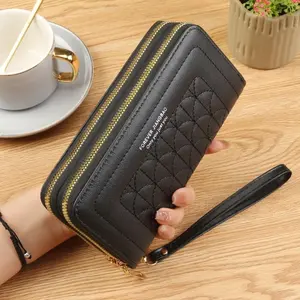 Women's Long Wallet Simple Style Trendy High-End Feel Large Capacity Phone Bag, Fashionable Ladies Purse for Everyday Use, Durable Wallet, Stylish Wallet