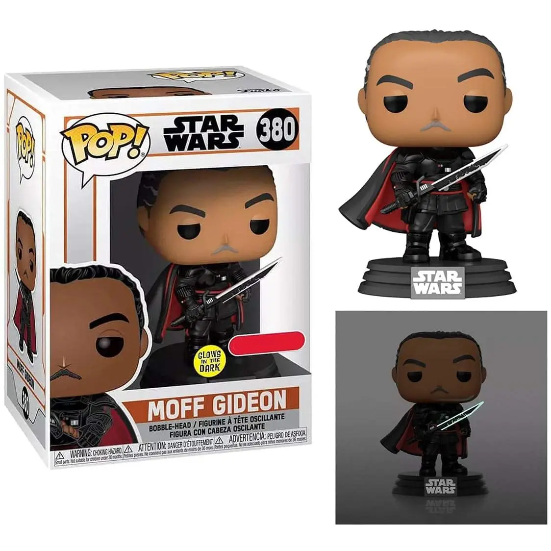 Funko POP! Star Wars The Mandalorian Moff Gideon #380 [Glows in the Dark] Exclusive