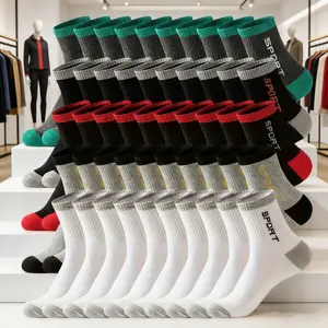 50 pairs made of quick drying fabric, unisex sports socks - breathable and sweat absorbing, mixed color quick drying fabric elastic cuffs, suitable for gym running casual wear, durable sports style, suitable for gym, running and casual wear