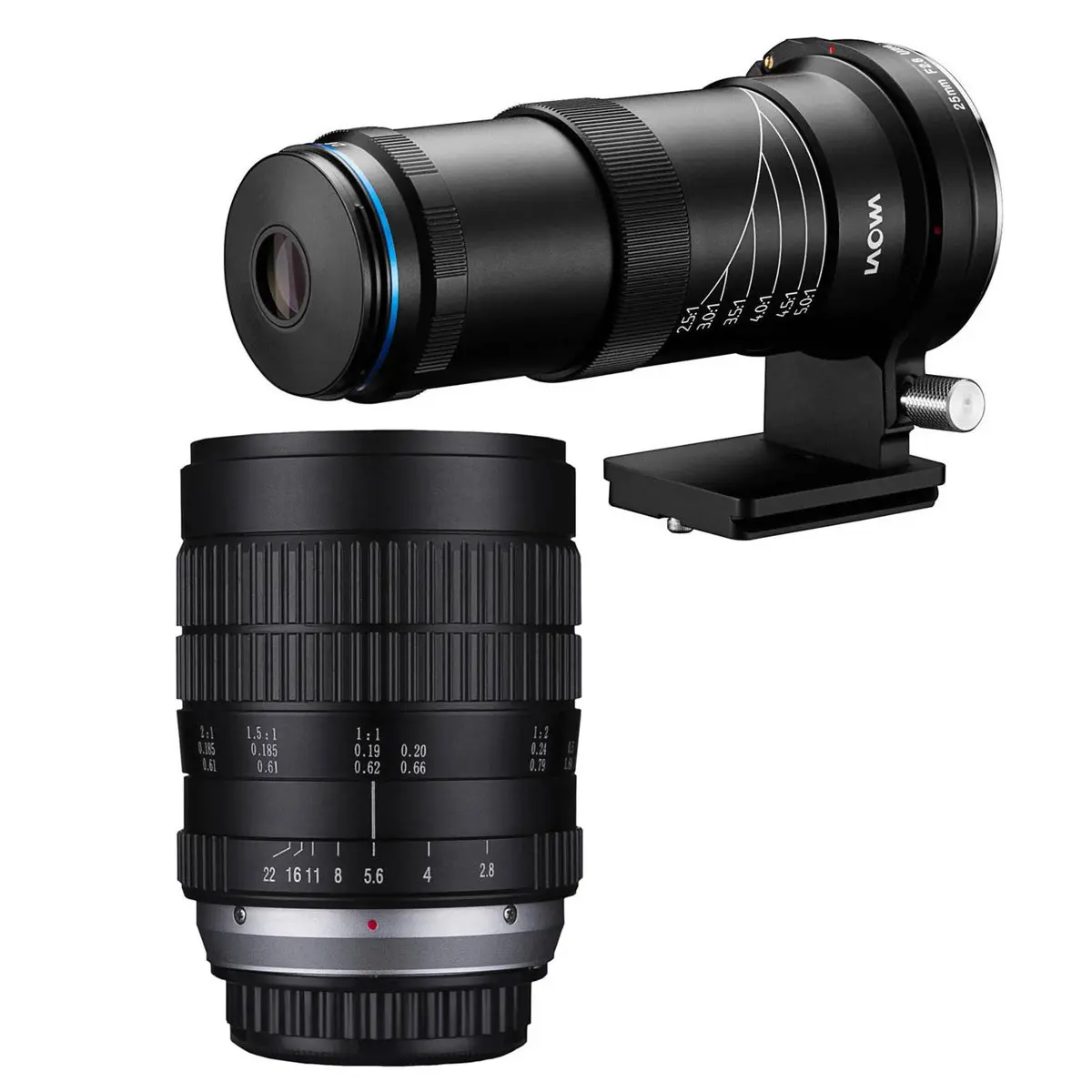 Venus Laowa Compact Camera Lens Bundle - 25mm f/2.8 2.5-5x Ultra-Macro, 60mm f/2.8 2x Ultra-Macro for Nikon F