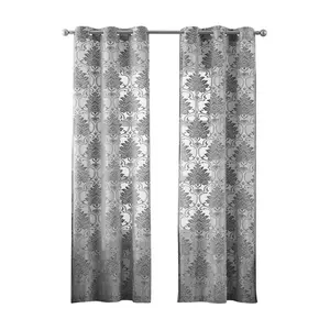 5th Avenue Lux Sophia Burn Out 37x84 Sheer Window Panel S/2