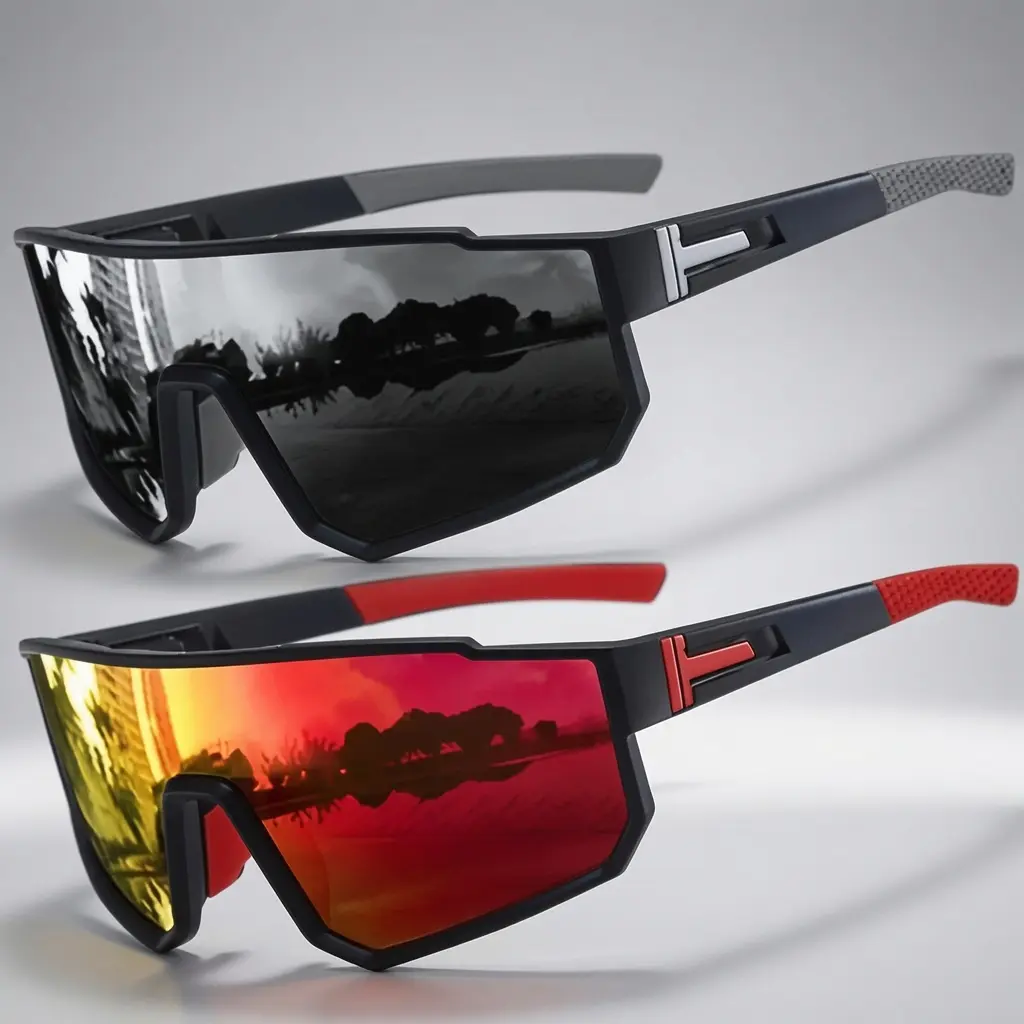 2pcs Unisex Fashion Glasses Durable and Lightweight Stylish Design with Colorful Accents