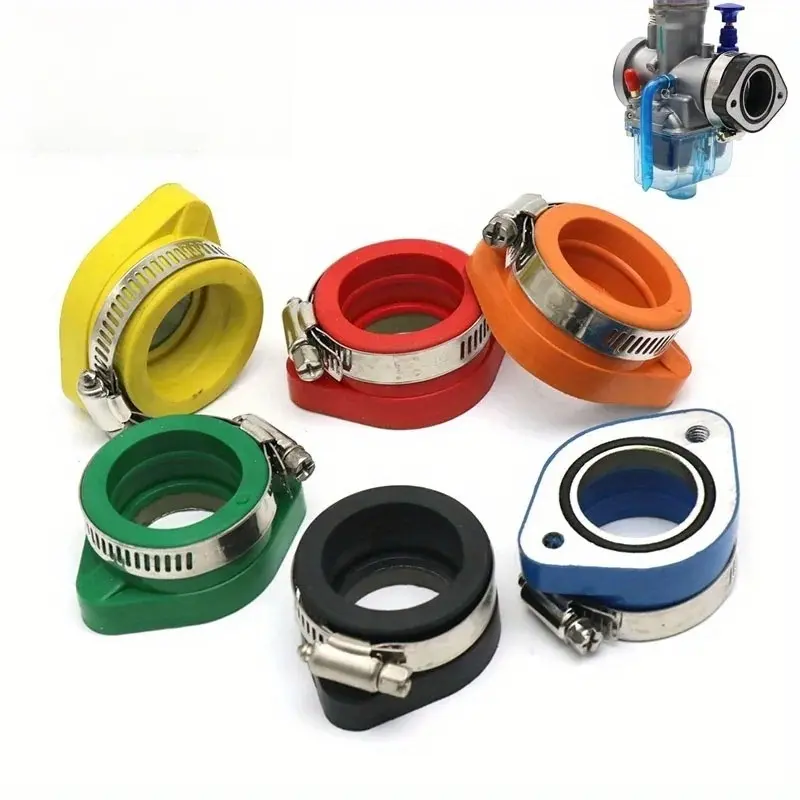 Mopar carburetor adapter intake pipe Parts, suitable for PE26, 28, 30, PWK21, 24, 26, 28, 30 type carburetors, suitable for 110, 125, 150, 200cc engines.
