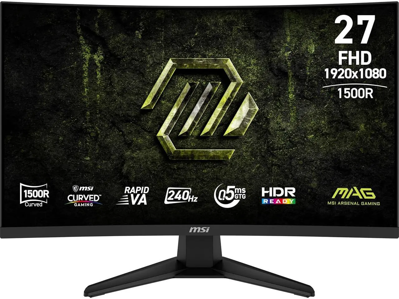 MSI 27" 1920x1080 240 Hz Rapid VA FHD Gaming Monitor FreeSync (AMD Adaptive Sync) MAG 275CF X24 MSI 27" 1920x1080 240 Hz Rapid VA FHD Gaming Monitor FreeSync (AMD Adaptive Sync) MAG 275CF X24