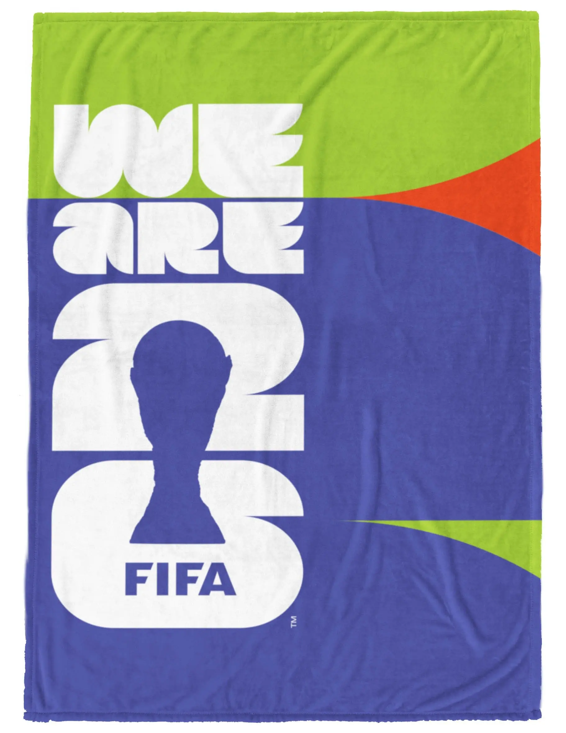 Jay Franco Officially Licensed FIFA World Cup Plush Blanket – Ultra Soft Cozy Throw Plush Fleece for Bed, Couch, Sofa, Home Décor, Official Licensed Fédération Internationale de Football Association