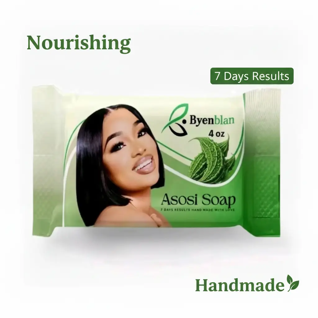 Asosi Cerasse Herbal Bar Soap - 7oz All Natural Ingredients Solid Cleanser for Adults, 7-Day Brightening, Natural Glow Bath & Shower Body Care, Single Item, Nourishing, Daily, Cleanse Bar, Alcohol Free, Botanical Extracts, Natural Herbs