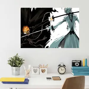 Bleach Artwork Poster, Perfect Gift for Anime Fans & Collectors, Ideal Wall Decor for Bedroom/living Room/kitchen/dormitory Corridor