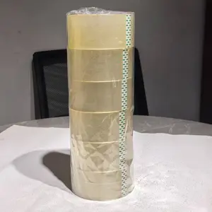 6 Rolls Strong Adhesive Tape 48mm X 90m Transparent Sealing Tape, Durable Packaging Tape for Shipping and Moving, Waterproof and High Strength