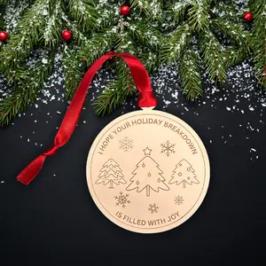 I Hope Your Holiday Breakdown is Filled with Joy Ornament | Christmas Ornament | Funny Ornament