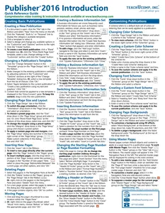 Publisher 2016 Quick Reference Guide