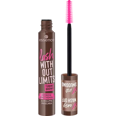 lash WITHOUT LIMITS TUBING BROWN EXTREME LENGTHENING & VOLUME MASCARA