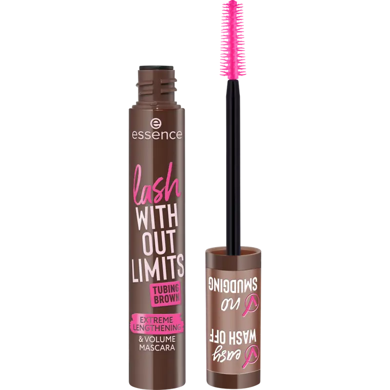 lash WITHOUT LIMITS TUBING BROWN EXTREME LENGTHENING & VOLUME MASCARA
