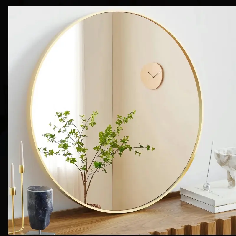 Sweetcrispy Framed Circle Mirror