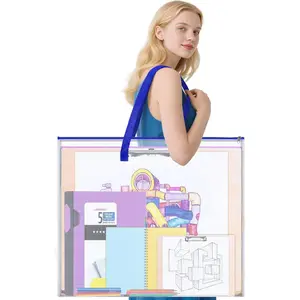 Bulletin Board Poster Storage Bag, Art Portfolio Bag, Portfolio Folder for Artwork, Artwork Storage Case for Poster, Bulletin Board, Scrapbook,  and Teaching Materials (26'' x 20'')
