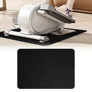 Double-sided non-slip fitness equipment mat, elliptical machine mat, treadmill shock absorption mat, 23.6×17 inches, suitable for under-desk elliptical trainers and pedal exercisers, stable, non-slip and floor-protecting.